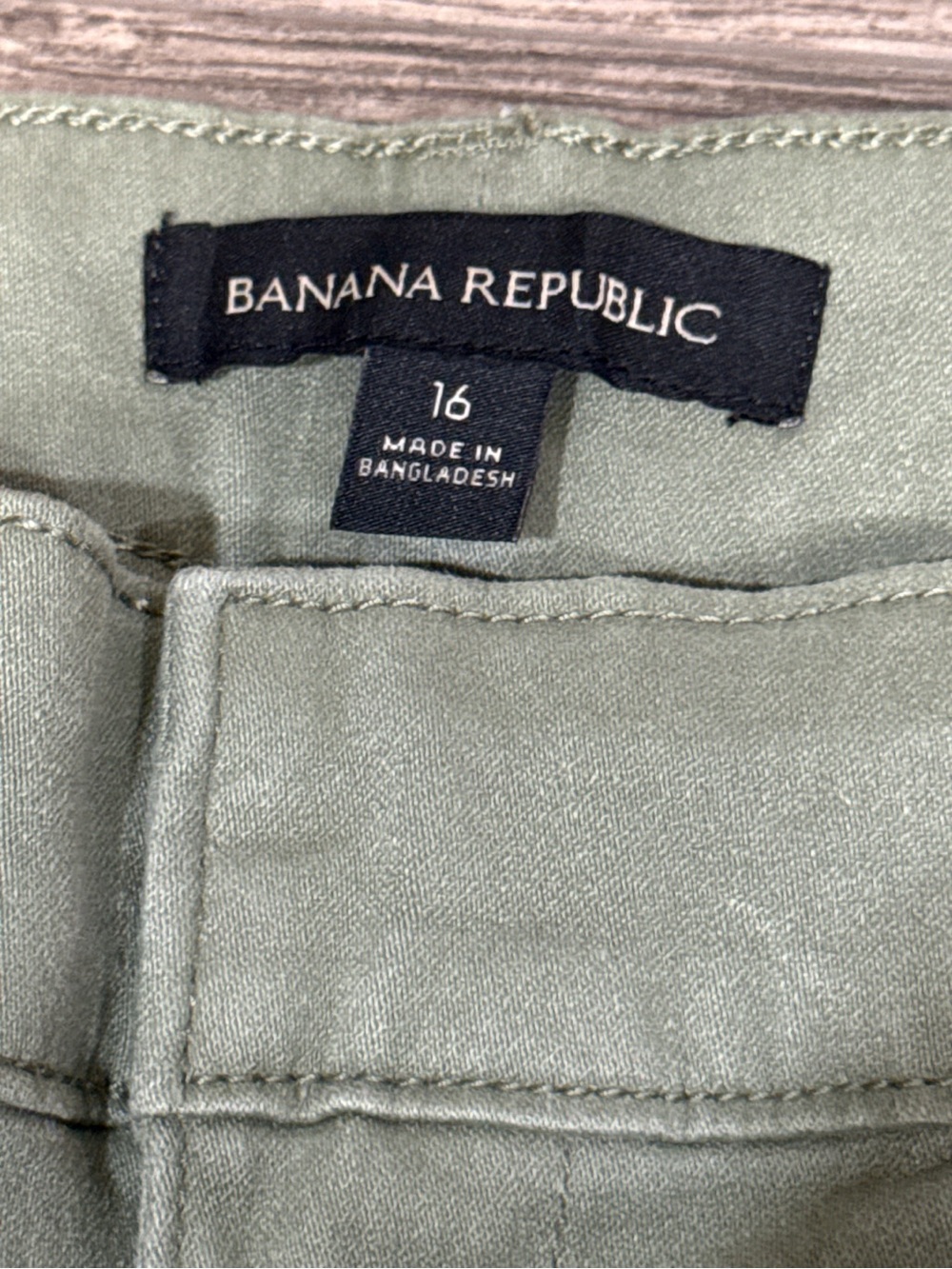 Banana Republic Women’s Olive Green Chino Pants Size 16 NWT - Picture 5 of 7